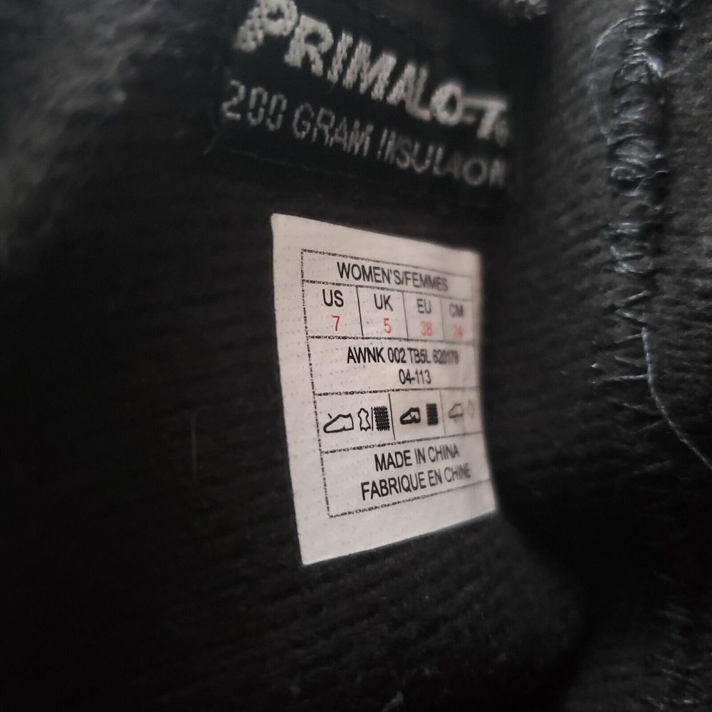 The North Face Josie II Black Suede Faux Fur Tall Boots Women’s 7 Primaloft 200 - Picture 14 of 14